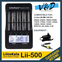 Liitokala Lii 500 Charger Baterai Universal AA - AAA - Li ion 3,7 Volt Unit 500 tanpa Adaptor