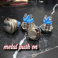 Metal push on momentary push button 19.mm