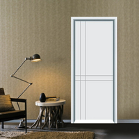 木門 實木複合門 白色簡歐室內套裝門烤漆雕花CX083