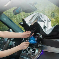 [HOT BNMK BTG 517] Car sun umbrella, inner sun umbrella, front windshield sun umbrella, magic tool, 