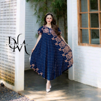 DRESS PAYUNG JUMBO LD 120 MOTIF KEKINIAN - DASTER VIRAL TIKTOK TERBARU 2025 - BAHAN RAYON PREMIUM TE