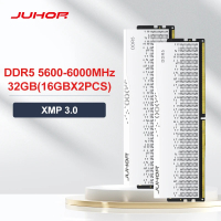 JUHOR Memoria DDR5 16GB 32GB 5600MHz 6000MHz 6400MHz 6800MHz 7200MHz RAM DIY Máy tính chơi game bộ n