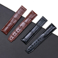 SAUPPO 20mm 21mm Watch Belt Genuine Crocodile Leather Suitable for Maurice Lacroix MASTERPIECE LES CLASSIQUES PONTOS Watch Strap