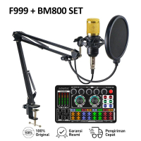 ชุดไมโครโฟนบันทึกเสียง, F999 + BM800, มิกเซอร์เสียง, มิกเซอร์ Vocoder, แอมป์, เหมาะสำหรับโทรศัพท์มือ