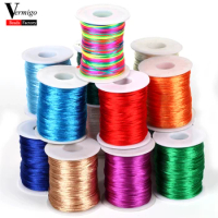 100 Meters/Lot 1.5mm Nylon Cord Thread Chinese Knot Macrame Rope Bracelet Braided String DIY Tassels Beading String Thread
