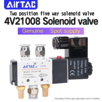 AIRTAC solenoid valve 4v110-06 220V coil control electronic gas Air control solenoid valve 24V solenoid valve