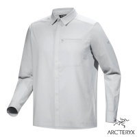 【ARCTERYX 始祖鳥】男款 Skyline 抗UV防皺快乾長袖襯衫.彈性排汗上衣_X000007410-30780 沈靜灰