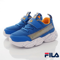 FILA斐樂頂級童鞋-輕量電燈運動鞋2-J825W-339藍(中小童段