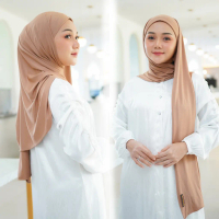 Arrahizam Pashmina Inner 2 in 1 Jersey Premium - Pashmina Hijab + Inner Anti Geser Nyaman Dipakai
