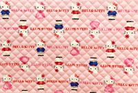 【震撼精品百貨】Hello Kitty 凱蒂貓~日本三麗鷗SANRIO KITTY日本正版布料106X100CM-鋪棉禮服粉*22904