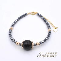 【Selene】金運石鈦赫茲切角能量手鍊