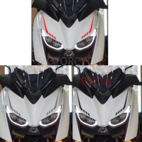 Motorcycle decal For Yamaha XMAX300 sticker stretch motorcycle lamp brow decal front line car sticker pattern