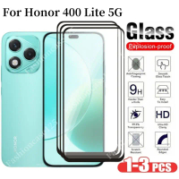 ตัวป้องกันหน้าจอ Honor 400 Lite 5G, ฝาครอบเต็ม, กระจกนิรภัยใส, ฟิล์มกันรอย, ป้องกันรอยขีดข่วน, ความแ