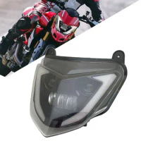 Black LED Headlight with Yellow Turn Signal Light DRL for Ducati Hypermotard 821