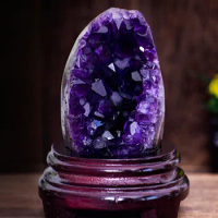 Natural amethyst cave amethyst cluster home stone mining for wealth