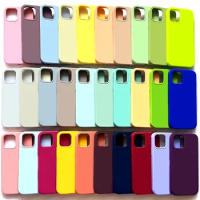 Liquid Silicone Case Protection For Apple iPhone 15 14 13 12 11 Pro Max Plus Mini Soft Luxury Shockproof Accessories 7 8 XS XR X