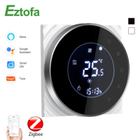 ZigBee Smart Thermostat Temperature Controller Hub Required Water/Electric Floor Heating Water/Gas Boiler With Alexa Google Home