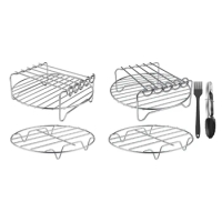 Stainless Air Fryer Barbecue Grill Holder Rack for Grill Fries Oven Press Cooker Dropshipping