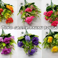 Bunga Artificial Mawar Mekar - Bunga Mawar Palsu - Bunga Mawar Hiasan Buket