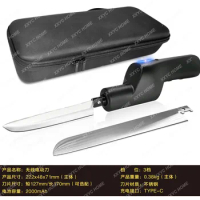 Wireless Electric Knife Rechargeable Turkey Knife Electric Steak Ham Slicer Bread Knife Thanksgiving Gift