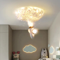 Morden Led Creative Cartoon Airplane Ceiling Lights Boy Girl Kids Room Lamps Children's Bedroom Decor Luster Lighting Fixture
