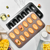 1Pc Stainless Steel Mini Cake Mold Madeleine Tray/Tin/Mold Madeleine Nonstic Cookie Pans Baking Tray/Mould Tin Metal Biscuit Pan