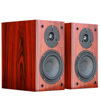 SQ528 5 inch acid veneer fever hifi bookshelf speaker 2.0 passive audio wooden to box