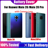 Battery Cover For Huawei Mate 20 Housing Glass Repair Replacement For Mate20pro Back Door Phone Rear Case With Camera Lens