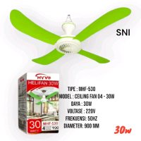 MYVO Kipas Angin Gantung Hellifan 30W 4Baling-baling