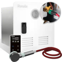 65,000 BTU RV Tankless Water Heater, Updated Version, Max 3.9 GPM, with White Door and External Shower, On Demand Instant Hot Wa