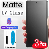 UV Tempered Glass For Oneplus 12 11 10 8 Pro 11R Matte Screen Protector Oneplus 12 7 7T 9 Ace 2 Pro Phone Protective Film case