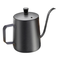 Pour-over Coffee Pot Stainless Steel Gooseneck Drip Kettle Non-stick Swan Neck Thin Mouth with Long Spout Coffee Tea Pot