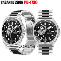 For PAGANI DESIGN PD-1736 Watch Strap Mechanical Men Metal Band Stainless Steel Bracelet