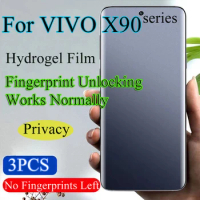 X90Pro+ Soft Screen Protector For VIVO X90 Pro Privacy Hydrogel Film X90s X90 ProPlus Fingerprint Unlocking Works Normally