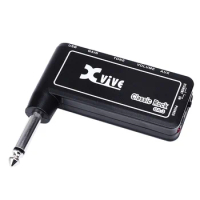 Xvive Mini Portable Rechargeable Electric Guitar Plug Headphone Amp Amplifier GA-3 Classic Rock / GA-4 Metal / GA-5 Delay