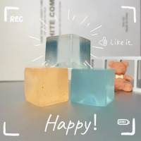 10 Pcs Mini Ice Cube Squishy Toys Release Stress Transparent Small Ice Block Pinch Children Squeezing Toy Birthday Gifts