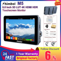 SHIMBOL M5 5.5" Touchscreen Monitor 3D LUT 4K HDMI- HDR 1200 nit for DSLR Micro SLR Camera High-Definition Recording