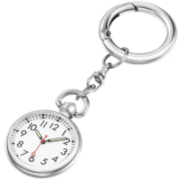 Nurse Watch Luminous Pocket Watch Creative Keychain Key Ring Hanging Watch for Women Men