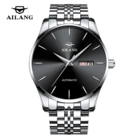 AILANG Business Watch Men Week Date Automatic Mechanical Watces Fashion Military Watches Men Stainless Steel Waterproof Clock