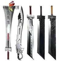 WW 7 VII Zack Fair Sword Weapon Cloud Strife Buster Sword Big Cosplay 1:1 Remake Sword Knife Safety PU