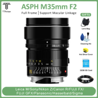 TTArtisan M35mm F2 AA APO Full Frame Manual Lens for Leica M Canon RF Nikon Z Fuji XF G Hasselblad Sigma Panasonic with Adapter