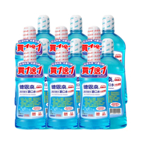 【德恩奈】清新雙效漱口水1000ml+500mlX6(箱出)