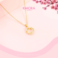 Kimora - Kalung Titanium Wanita Cantik Brielle Lapis Emas Asli 18k Klt511