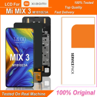 6.39" Original AMOLED LCD For Xiaomi Mi Mix 3 LCD Touch Screen Digitizer Assembl For Xiaomi MI Mix 3 M1810E5A M1810E5GG Display