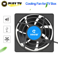 VONTAR C1 Cooling Fan for Android TV Box H96 Max X3 HK1 TX6 Set Top Box Wireless Silent Quiet Cooler USB Power Radiator Mini Fan