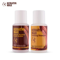100ml Brazilian Hair Keratin+Purifying Shampoo Hair Straightening Cream Treatment Free Formaldehyde For Resistant Hair