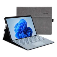 Omnpak Microsoft Surface Pro 8 Case,Multi-Angle Slim Lightweight Protective Cover with Pen Holder for 2021 Surface pro 8 13 Inch
