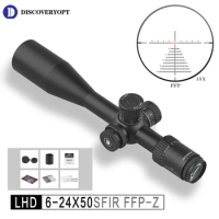 Discovery scope LHD 6-24X50SFIR FFP-Z Front High Seismic ZERO STOP Adjusting Button Airsoft Riflescope Tactical Telescopic