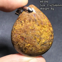 Natural Red Yellow Pietersite Pendant Jewelry For Woman Man Crystal 31x25x6mm Beads Silver Namibia Energy Power Stone AAAAA