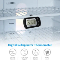 Portable Waterproof Refrigeration Refrigerator Hanging Temperature Meter Fridge Freezer Thermometer Kitchen Tool